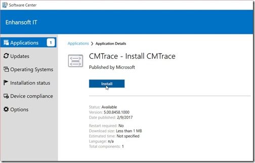 Configuration Manager Deployment Test 2-Software Center-Install Configuration Manager Deployment Test 2-Software Center-Install