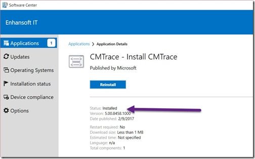 Configuration Manager Deployment Test 2-Software Center-Status Configuration Manager Deployment Test 2-Software Center-Status