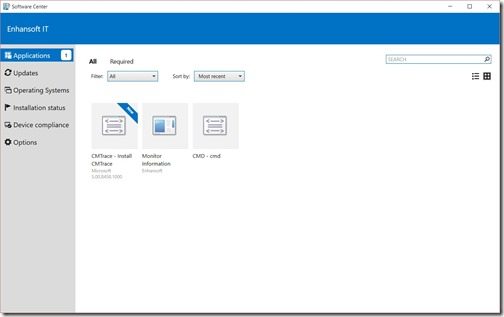 Configuration Manager Deployment Test 2-Software Center Configuration Manager Deployment Test 2-Software Center